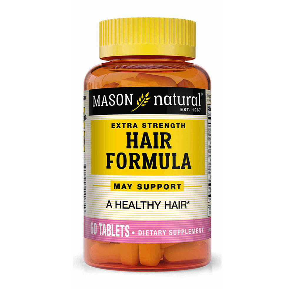 Mason Natural Hair Formula Multivitamin Tablets, Extra Strength, 60 Ea